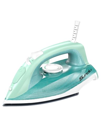 SUNDU Steam Iron for Clothes, Compact, 15s Fast Heat, Nonstick