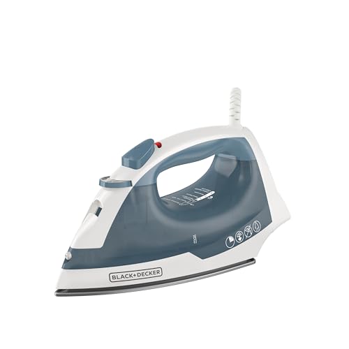 BLACK+DECKER Steam Iron for Clothes with Auto Shutoff & TrueGlide Soleplate
