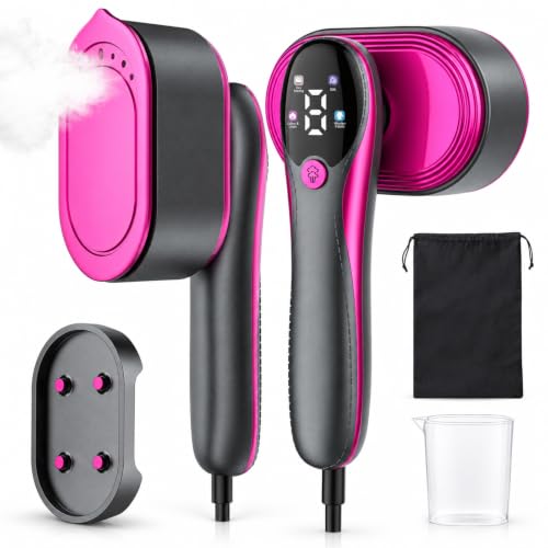 KOKABI Travel Steamer for Clothes, Portable 2 in 1 Dry Steam Iron Handheld
