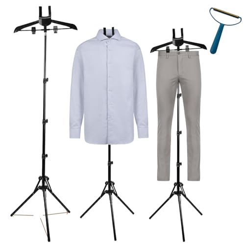 Steamer Hanger Stand-34-66.8 inches,Steamer Stand For Clothes,Garment Rack For Steaming Clothes,Garment Hanger For Steaming Clothes,Stand For Steaming Clothes-patent pending (Steamer Hanger)